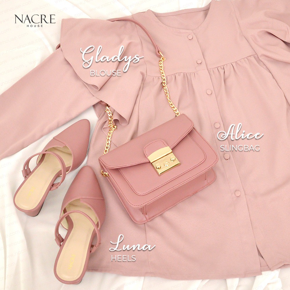 NACRE GLADYS SERIES PAKET SESERAHAN WANITA LENGKAP (BAJU TAS DAN SEPATU)