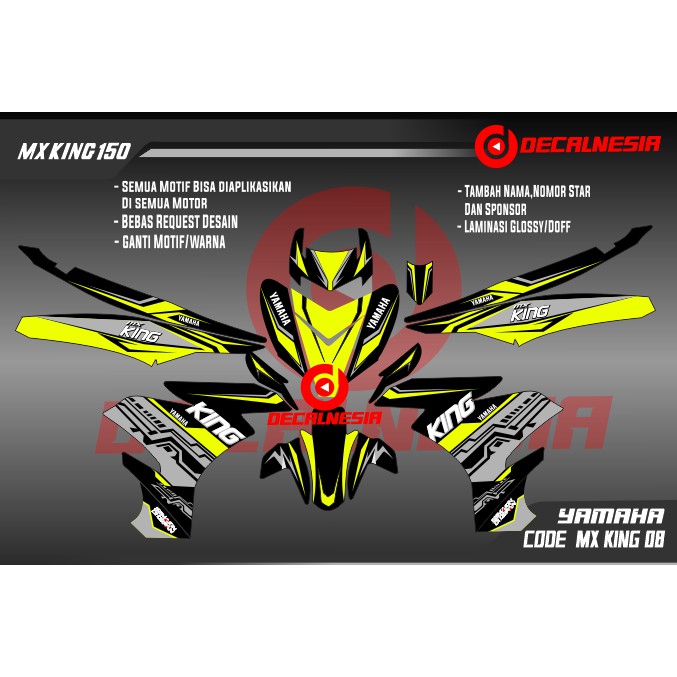Decal MX King/Yamaha MX King/Sticker MX King/Stiker MX King/Mx King 150/Decal MX King Full Body