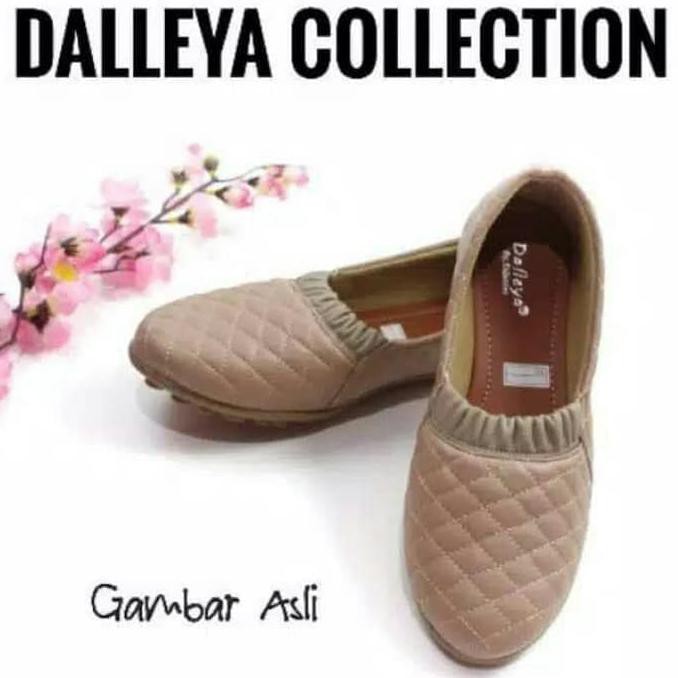 GOLIA - Dalleya sepatu wanita sliop on teplek polos santai murah - Merah, 36