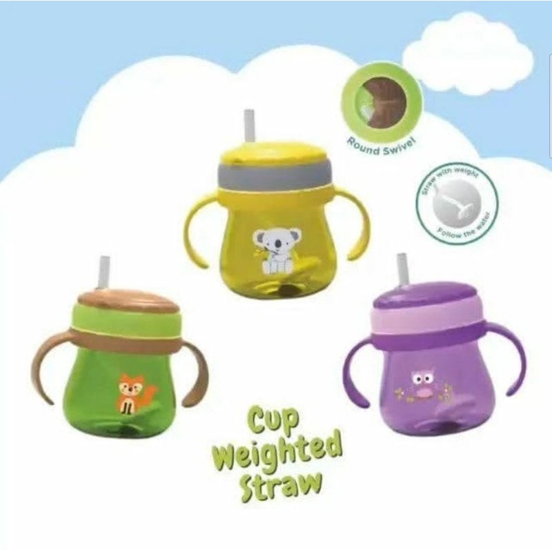 Baby Safe Training Cup With Straw JP019 / Botol Minum Anak
