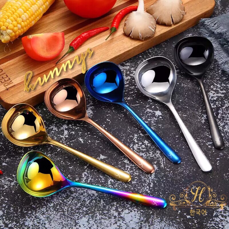 Sendok Sup Korea Besar Tebal | Centong Kuah Sayur Hot Pot Ladle Spoon