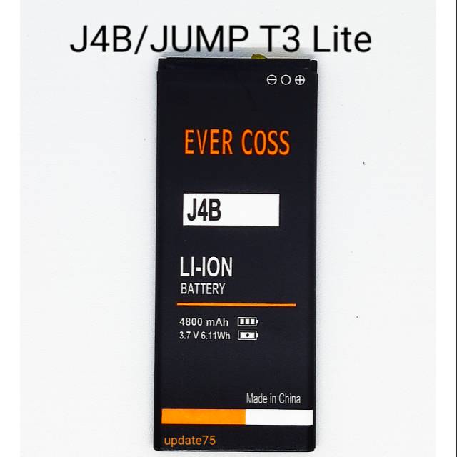 Baterai Evercross J4B JUMP T3 Lite