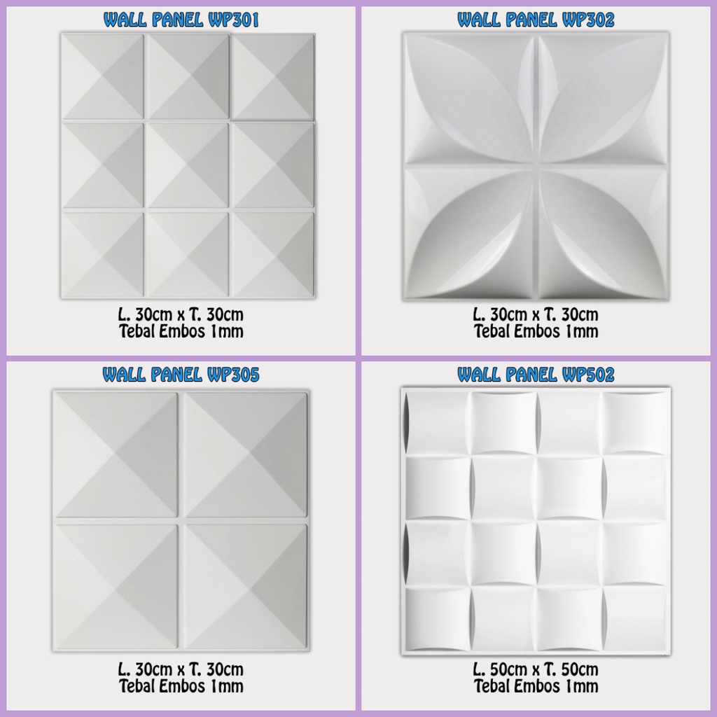 ALBINO 88 - PROMO 3D WALL PANEL PVC PREMIUM 50x50cm WALLPANEL 3D BUKAN WALLPAPER STICKER WALL PANEL 3D DINDING PVC