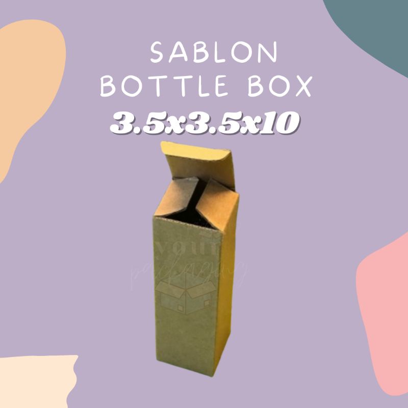 

SABLON BOTTLE BOX 3.5x3.5x10 1 SISI 1 WARNA