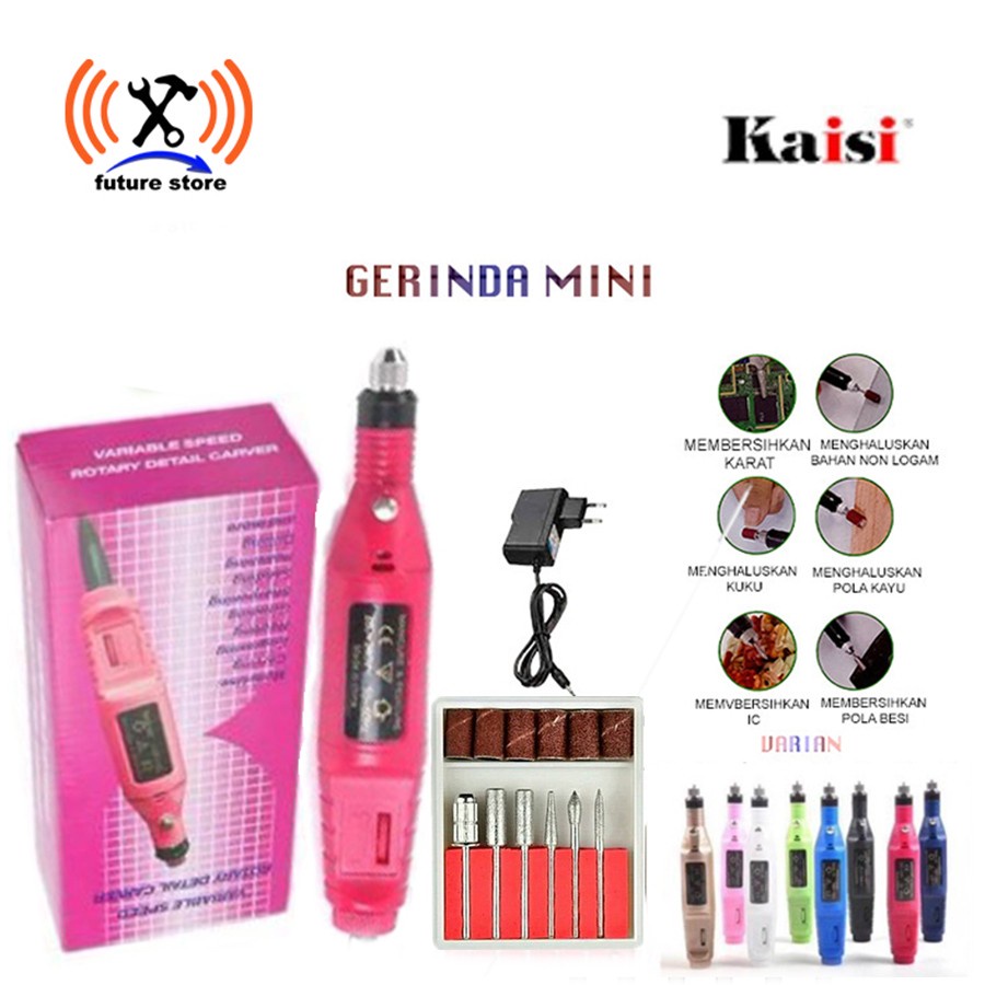 Jual Mesin Mini Grinder Grafir Bor Potong Gerinda Ukir Electric Nail ...