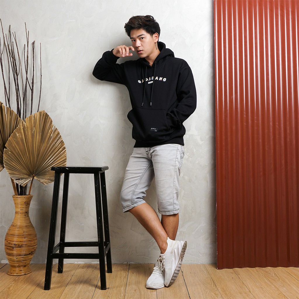 Gadabang Hoodie Abstract Color Chalk Black