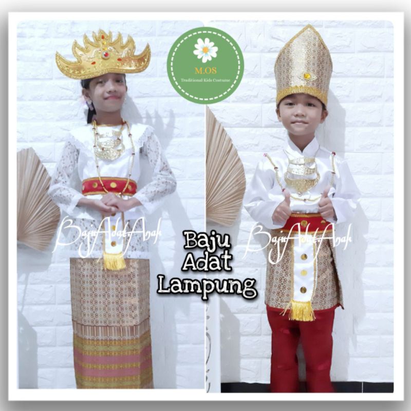 BAJU ADAT LAMPUNG ANAK | PAKAIAN TRADISIONAL LAMPUNG | KOSTUM ADAT LAMPUNG | BAJU ADAT LAMPUNG ANAK 