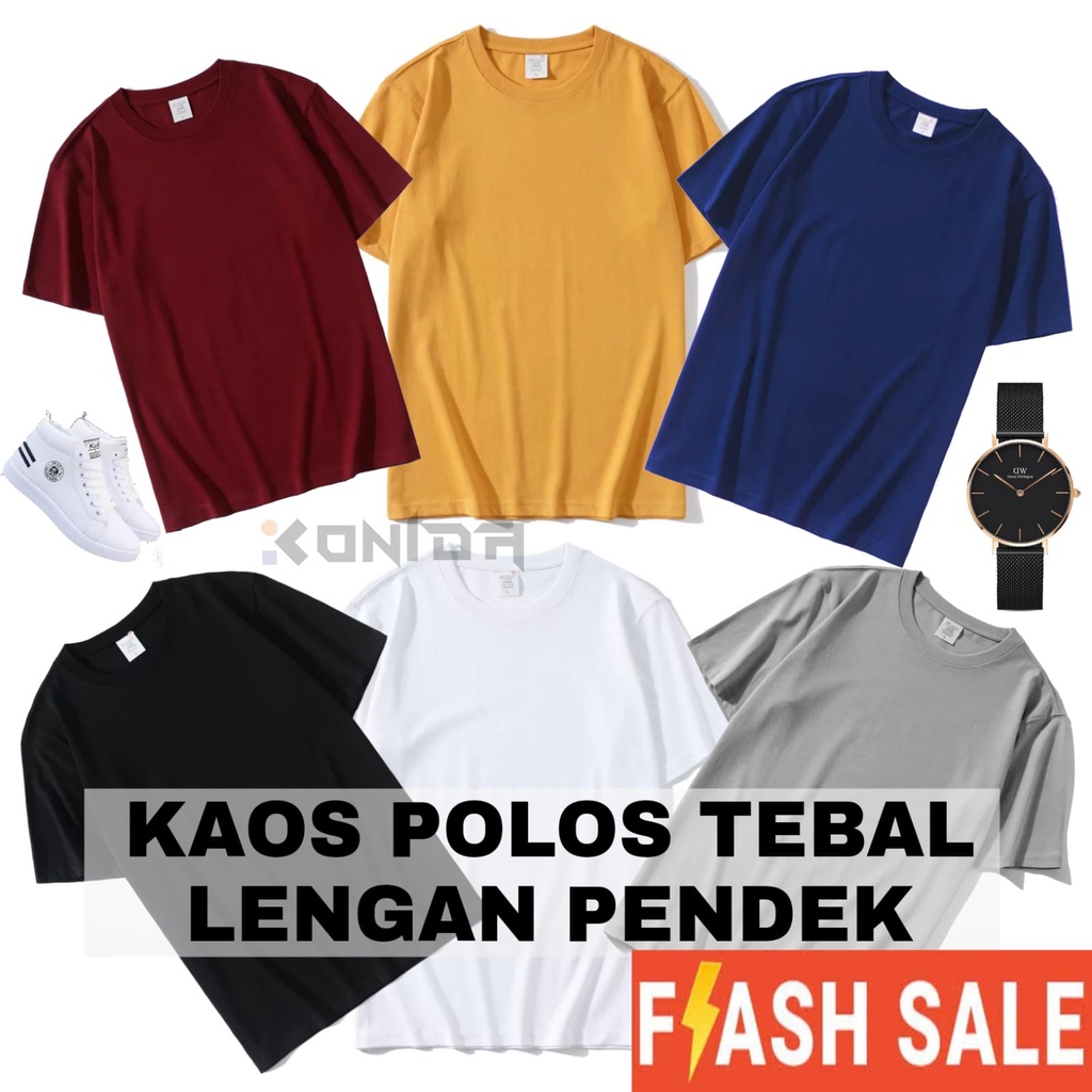 BAJU KAOS POLOS OBLONG TEBAL LENGAN PENDEK BAJU KAOS POLOS PRIA BAJU KAOS MURAH BAJU KAOS PROMO BAJU KAOS DISTRO KONIDA