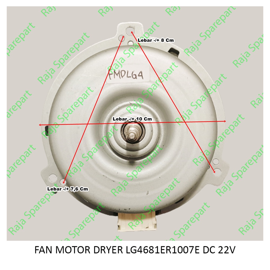 FAN MOTOR DRYER LG 4681ER1007E DC22V