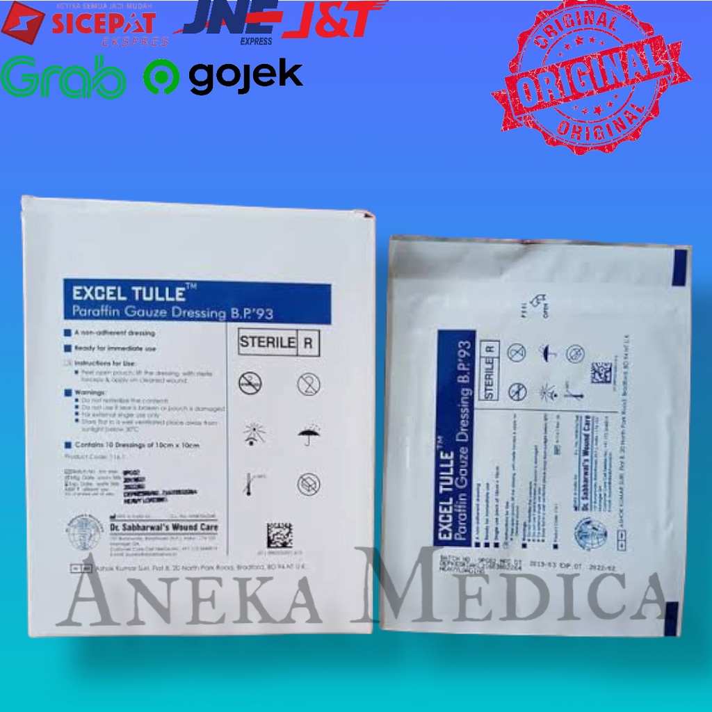 Excel tulle paraffin gauze dressing harga satuan