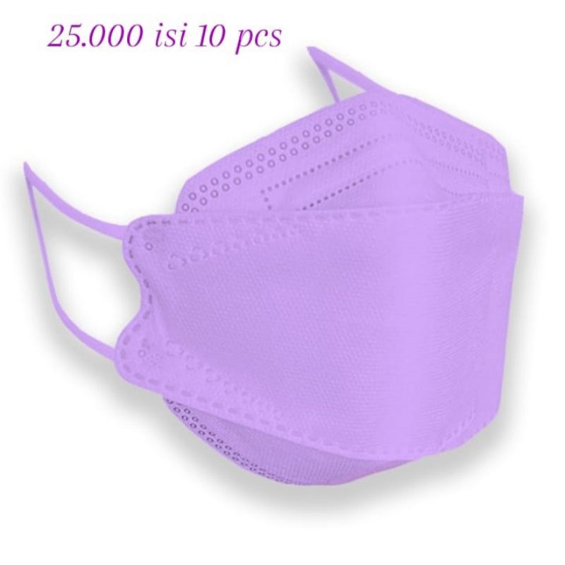 Masker KF94 warna Lilac 10 pcs