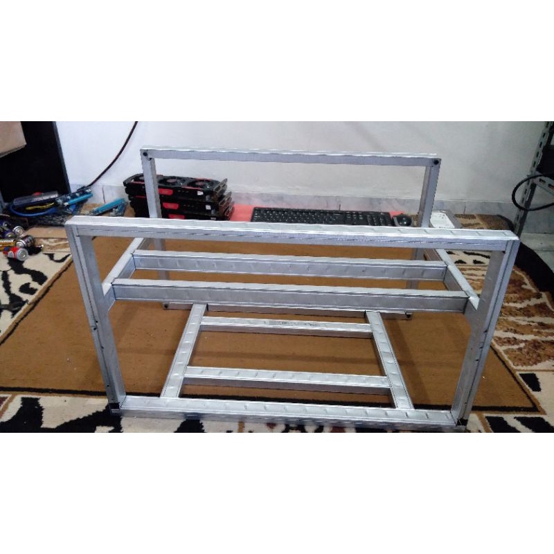 Rig Mining (rak menambang) cyrpto bisa 6 vga_Mining RIG_Rig VGA_Rak mining crypto