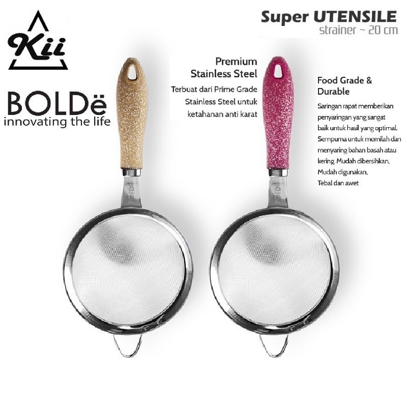 BOLDe Super Utensile Strainer 20cm - Saringan Penggorengan Stainless