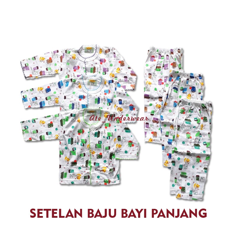 AT116-Wiedy Setelan Baju Bayi Panjang