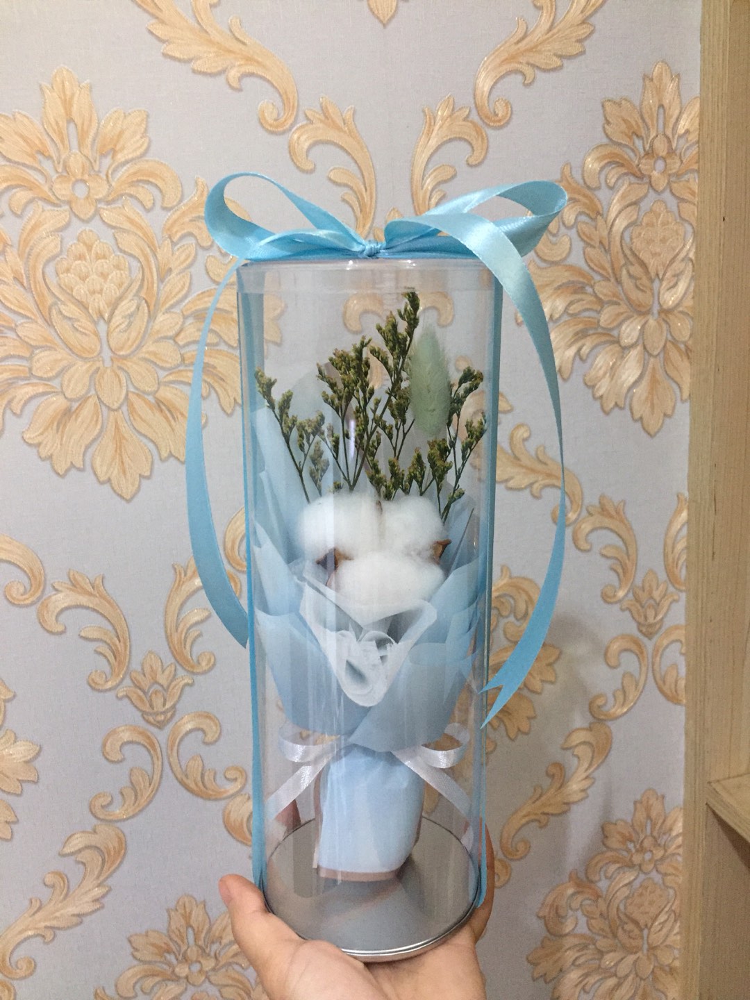 Tabung Bening Tatakan Silver 8 X 23 Cm ( Isi 10 Pcs )