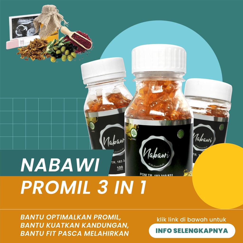 Nabawi Promil Suami Istri Original Isi 100 Kapsul Nabawi Oil Almubarokah isi 100 Nabawi