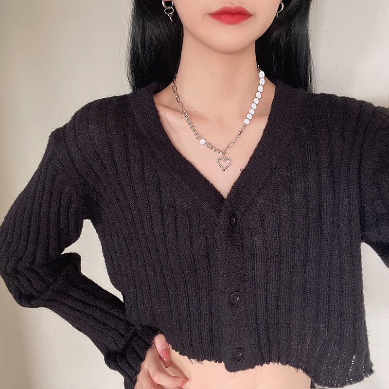 Love Pearl Necklace Accessories Light Luxury Chain Trend