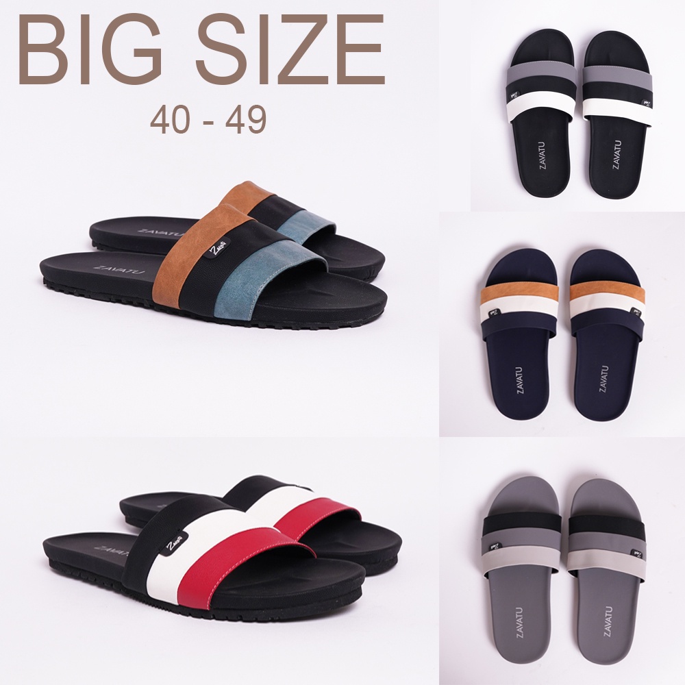 Original Sandal Pria Big Size 40-49 Selop warna warni sendal casual santai cowok trendy