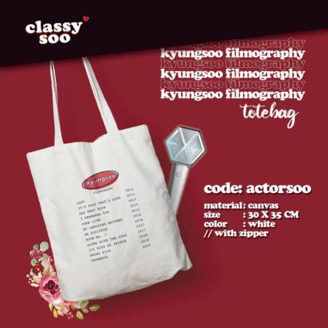 TOTEBAG EXO D.O. KYUNGSOO BAEKHYUN DAY6 pH-1