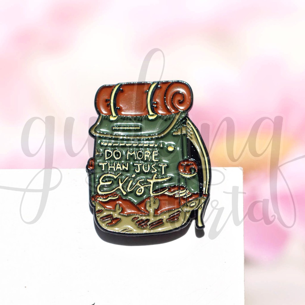 Pin Backpack More Than Exist Bros Tas Ransel Unik Pin Murah GH 208770