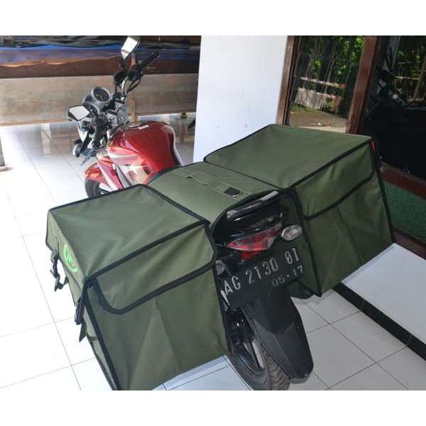 Tas Pos Motor Tas Sales Motor Bronjong Kain Tas Obrok Ukuran Besar