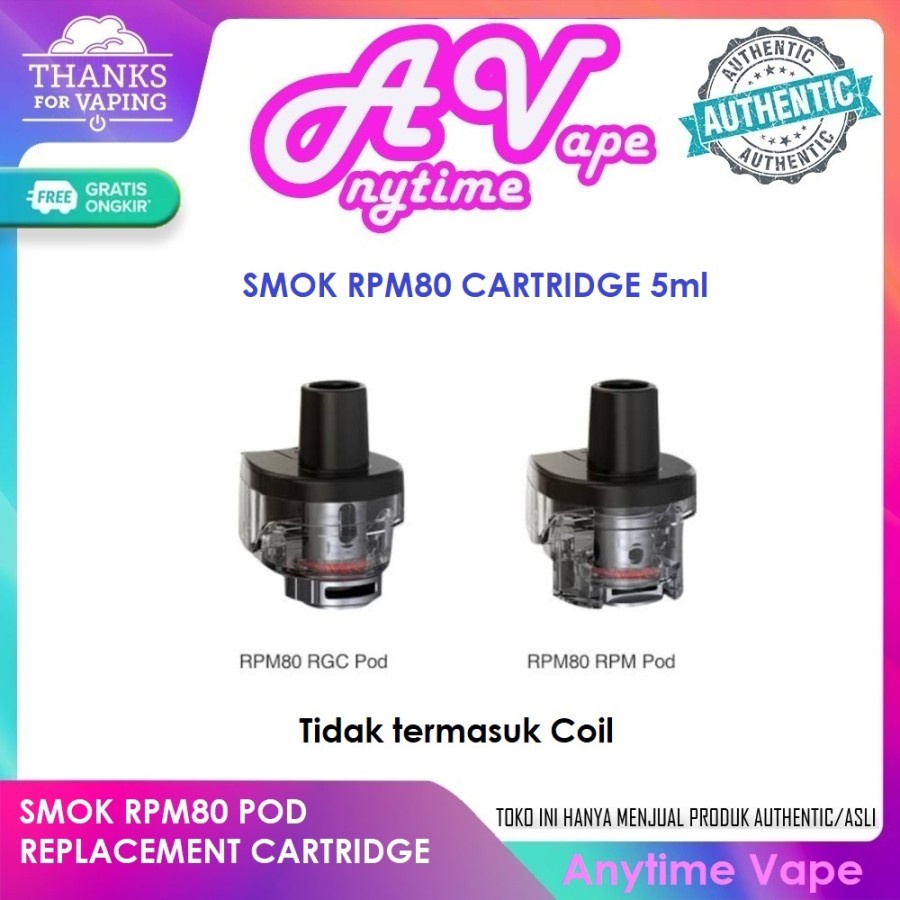 Cartridge Smok RPM80 RPM/RGC Harga Satuan