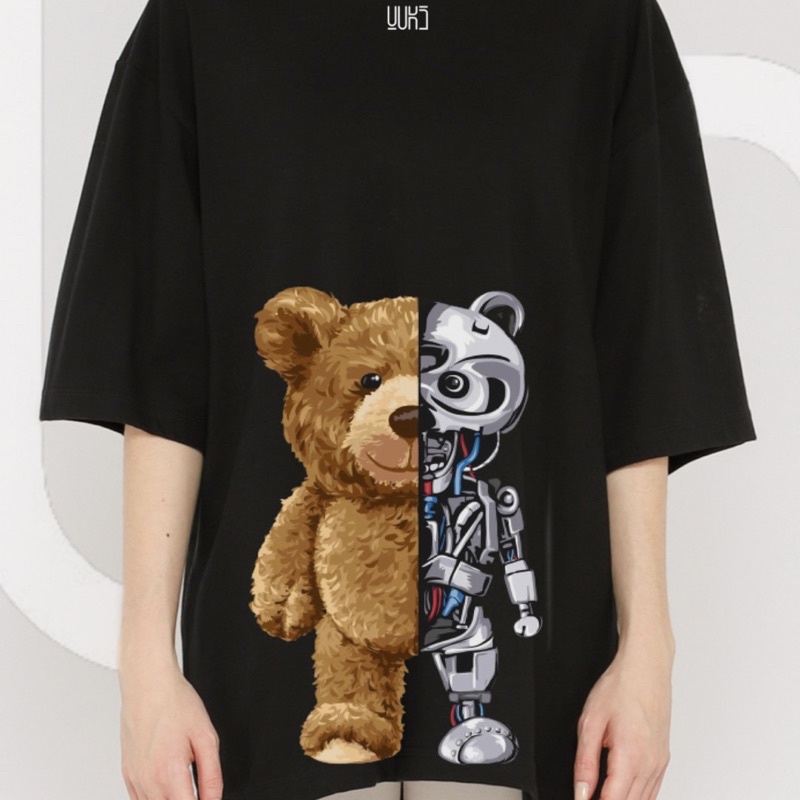 KAOS DISTRO OVERSIZE YUKS ORIGINAL BEAR BAJU OVERSIZED 01