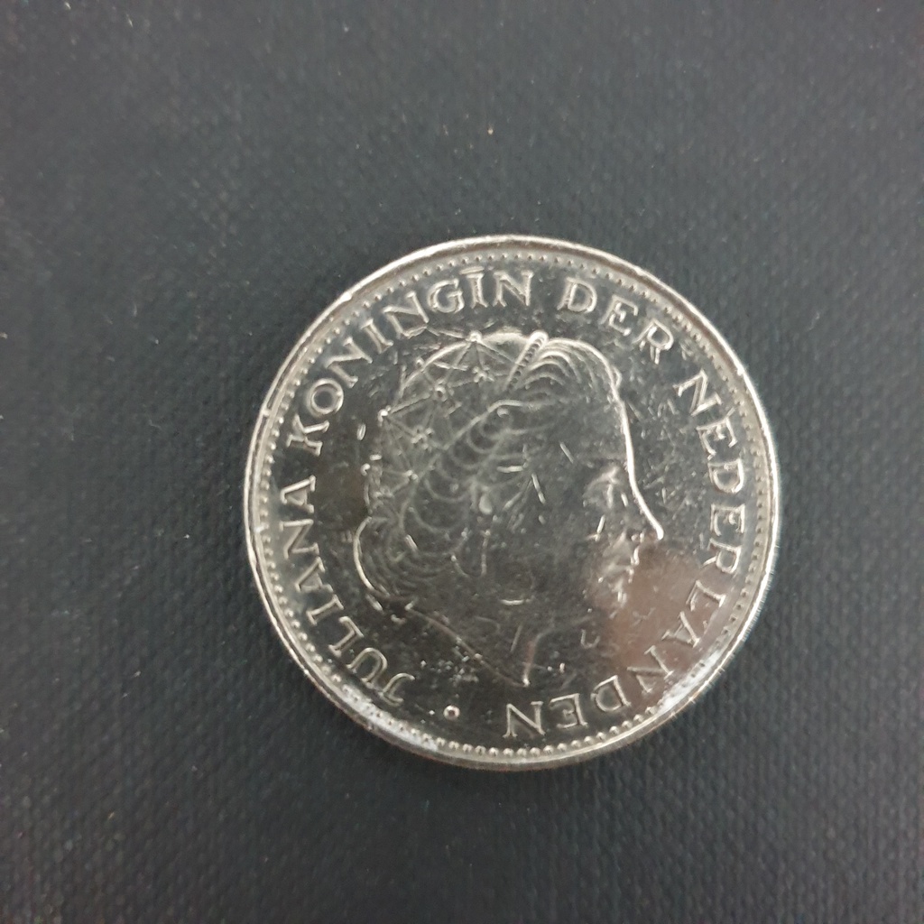 Uang Koin Belanda 2½ Gulden Juliana 1980