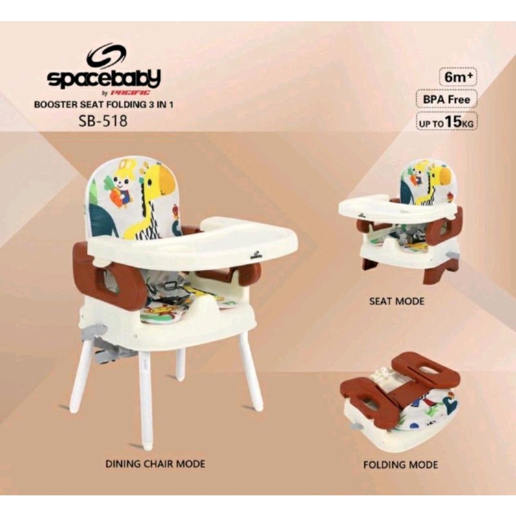 SPACE BABY BOOSTER SEAT CHAIR 3IN1 SB-518 / BOOSTER SEAT