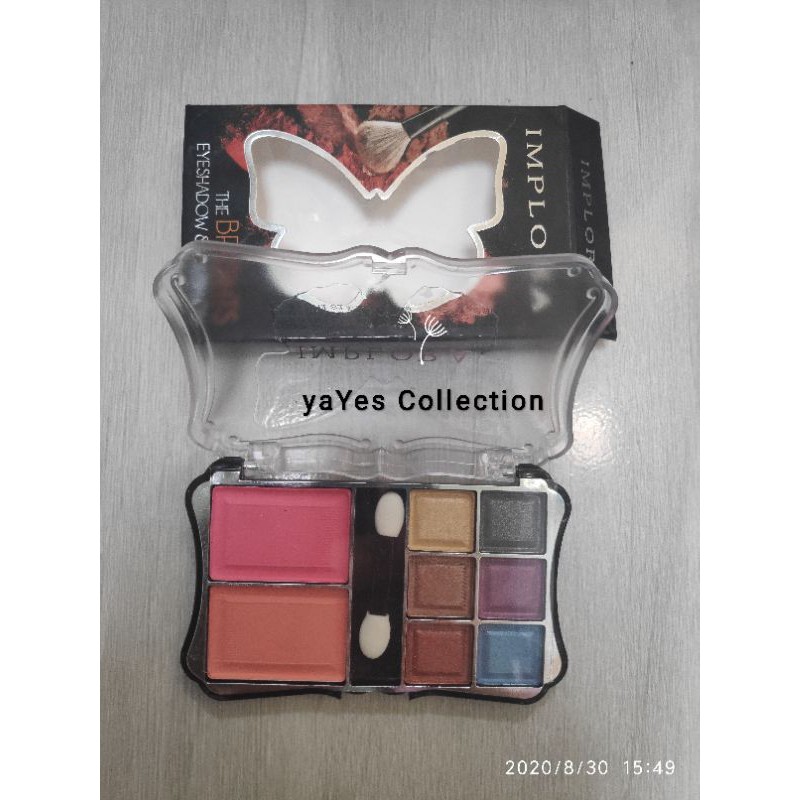 Eyeshadow Implora 13 - 12 - 10 - 8 Palette color warna blush on palet pallete kosmetik mata cosmetic wajah