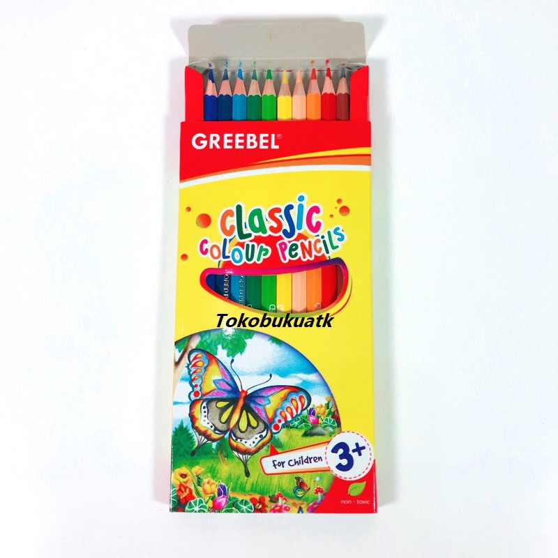 

Pensil Warna 7012 Greebel Half Classic Colour Pencil 12 warna panjang