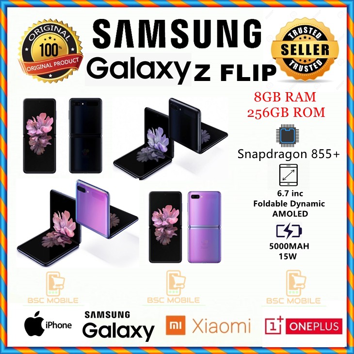 SAMSUNG GALAXY Z FLIP 5G - 256GB 8GB RAM - BARU ORIGINAL