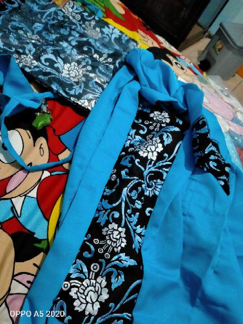 [couple Biru Saja] Srg 732 Couple Rovella Sarimbit Batik Modern Prada Kutu Baru Seragam Pesta Muslim