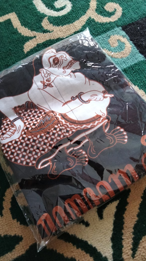 Hasbi-red Kemeja Pria Batik Solo Bahan Katun Halus Premium Sragenan Lapis Furing