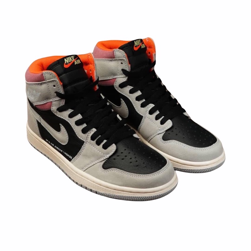 Nike Air Jordan 1 Retro High Neutral Grey Hyper Crimson Shoes_Cool