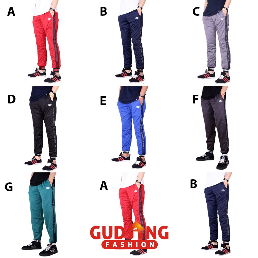 Celana Training Panjang Pria Casual Sporty - Banyak Pilihan Warna CLN (COMB)