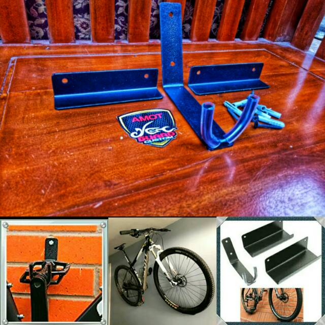 Gantungan sepeda, rak sepeda, penyimpanan sepeda, rak sepeda gantung ban tebal cat anti karat