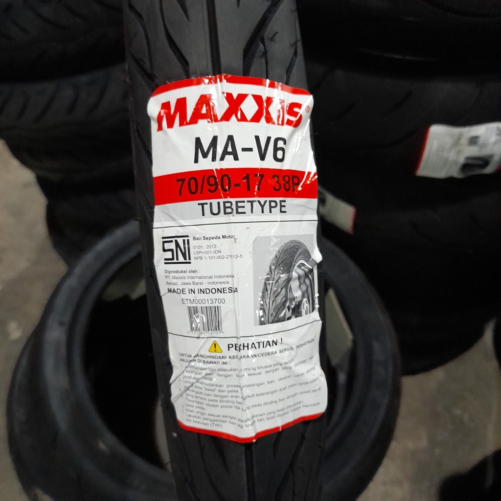 Ban motor bebek Maxxis MA V6 70 90 17 tubetype bukan tubeless