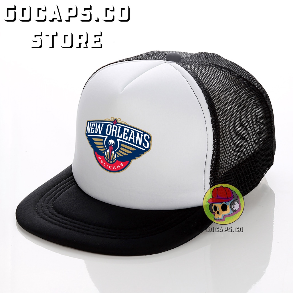 New Orleans Pelicans / NBA / Topi Basket / Basketball / Topi Jaring / Topi Jaring Distro / Topi Jaring Premium / Topi Jaring Distro Premium / Topi Snapback / Topi Snapback Jaring / Snapback Basket / Gocaps