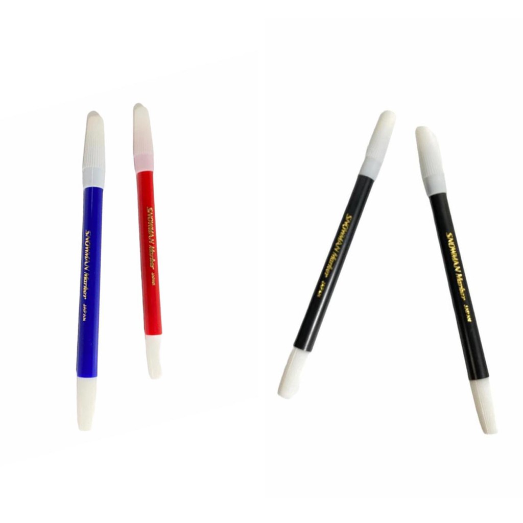 ( Ecer 1 Pc ) JOYKO / SNOWMAN MARKER - SPIDOL KECIL BLACK BLUE RED - SMALL PERMANENT MARKER HITAM / BIRU / MERAH