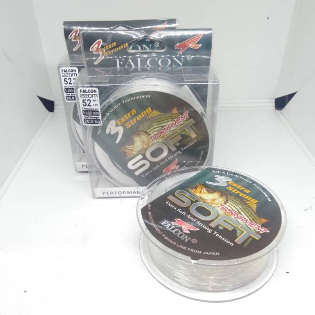 Senar Pancing Falcon Soft 220m 3X Ekstra Kuat