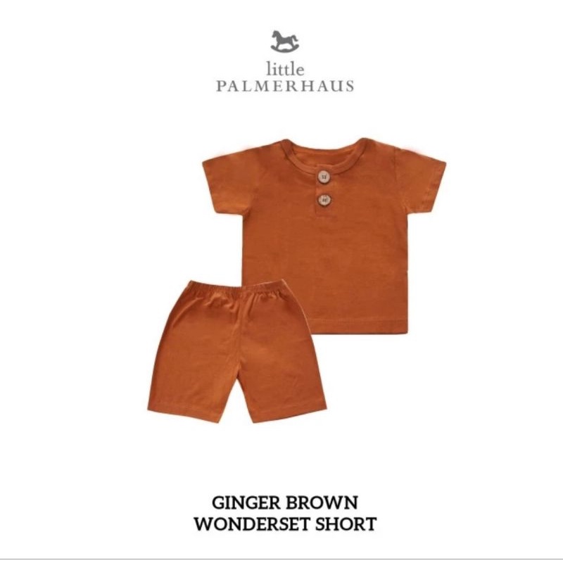 Little Palmerhaus Kids Wonderset Short - Setelan Lengan Pendek Celana Pendek Anak