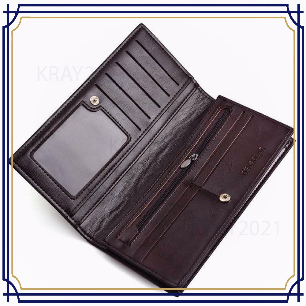 Dompet Pria Bahan Kulit Classic Design - JC017