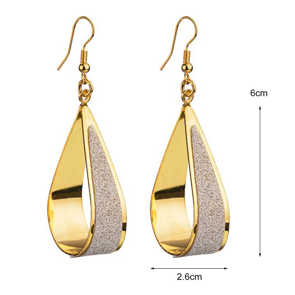 Hu Hu Hu Hu Hu Alat Bantu Pasang Kacamata♡ Anting Kait Bentuk Tetesan Air Model Hollow Bahan Alloy Untuk Perlengkapan Pesta Pernikahan