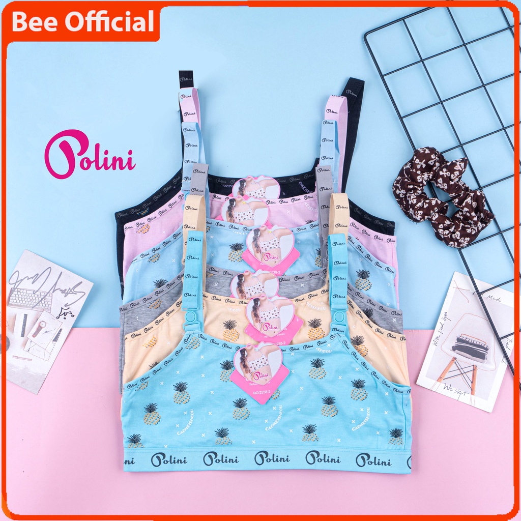 BEE - Miniset Anak Remaja Tanpa Busa / Mini Set Polini Pakaian Dalam Anak Perempuan 2238-2