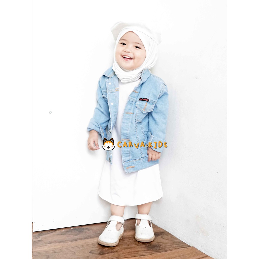 JAKET JEANS ANAK LAKI LAKI PEREMPUAN ORIGINAL DENIM JAKET BAYI JEANS POLOS REALPICT