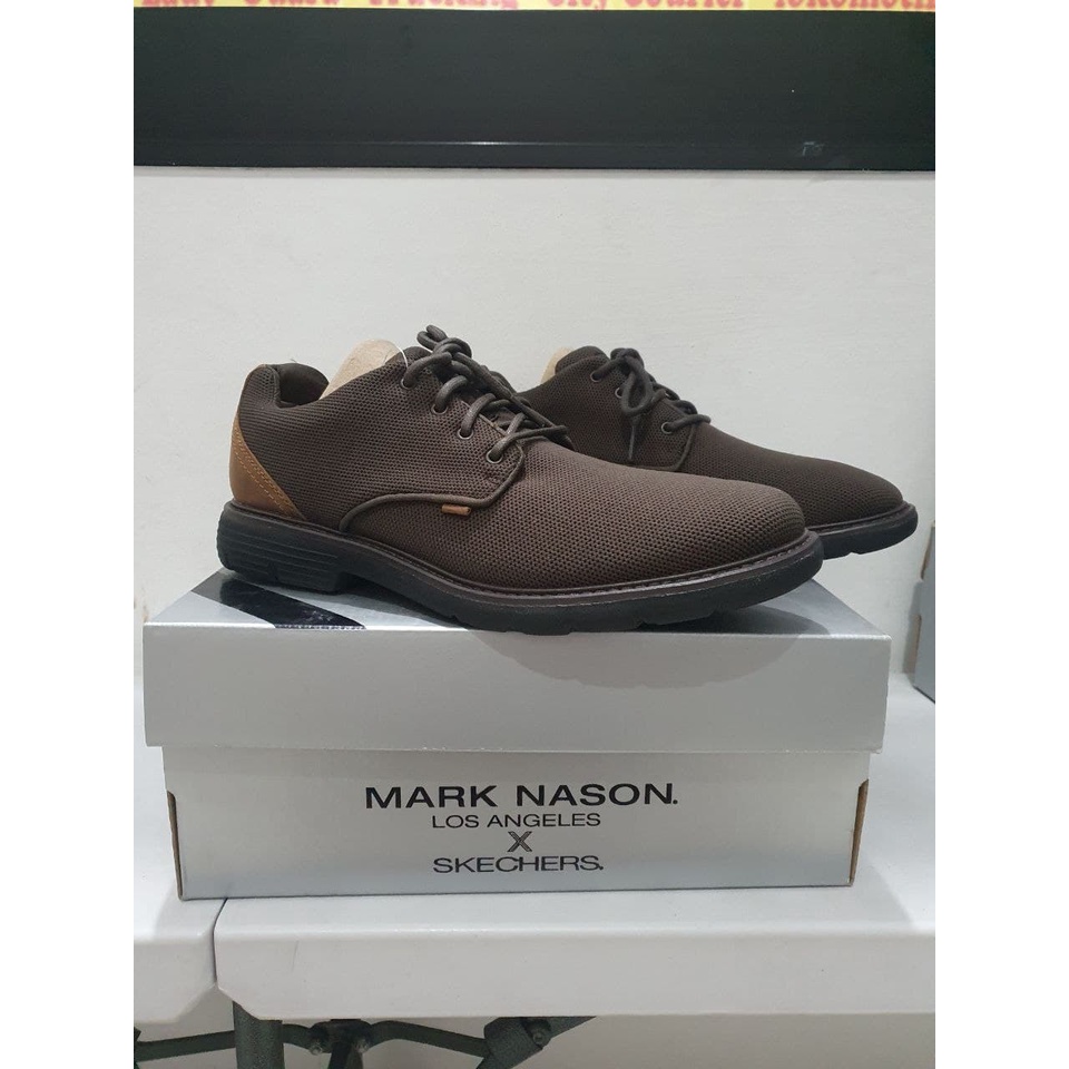 Sepatu Sneakers Pria SKECHERS Brown 100% Original