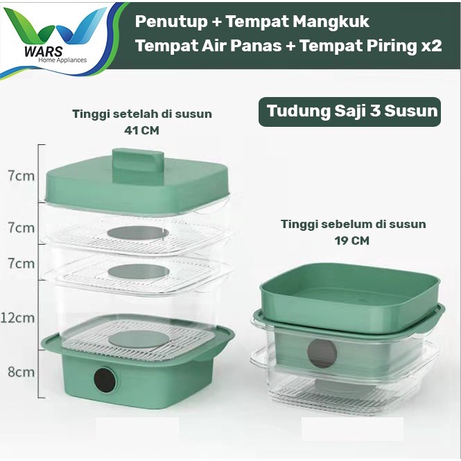 NEW PRODUCT Food Storage Modern Tudung Saji dengan temperatur suhu makanan