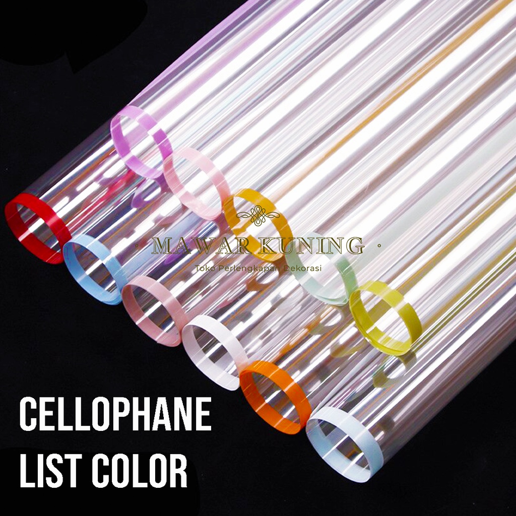 

[ 20 Lembar ] Cellophane List Color Flower Wrap - EWF