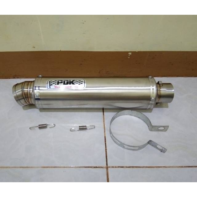 knalpot PDK NEW bulat corong jumbo.panjang  30cm